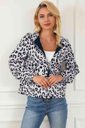Untamed Warmth Zip Up Leopard Hooded Jacket - MXSTUDIO.COM