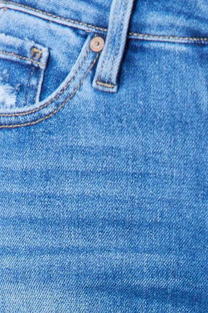 Urban Fashion Stretch Ripped Bootcut Jeans - MXSTUDIO.COM