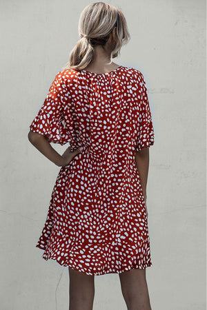 Utmost Comfort A-Line Mini Half Sleeve Dress - MXSTUDIO.COM