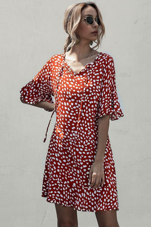 Utmost Comfort A-Line Mini Half Sleeve Dress - MXSTUDIO.COM