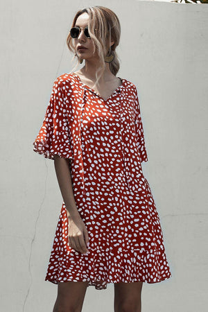 Utmost Comfort A-Line Mini Half Sleeve Dress - MXSTUDIO.COM