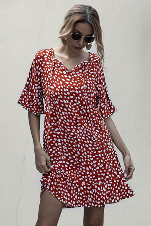 Utmost Comfort A-Line Mini Half Sleeve Dress - MXSTUDIO.COM