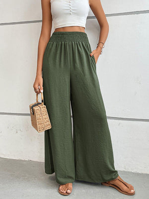 Vacation Deluxe High Waisted Palazzo Pants - MXSTUDIO.COM