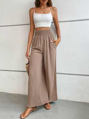 Vacation Deluxe High Waisted Palazzo Pants - MXSTUDIO.COM
