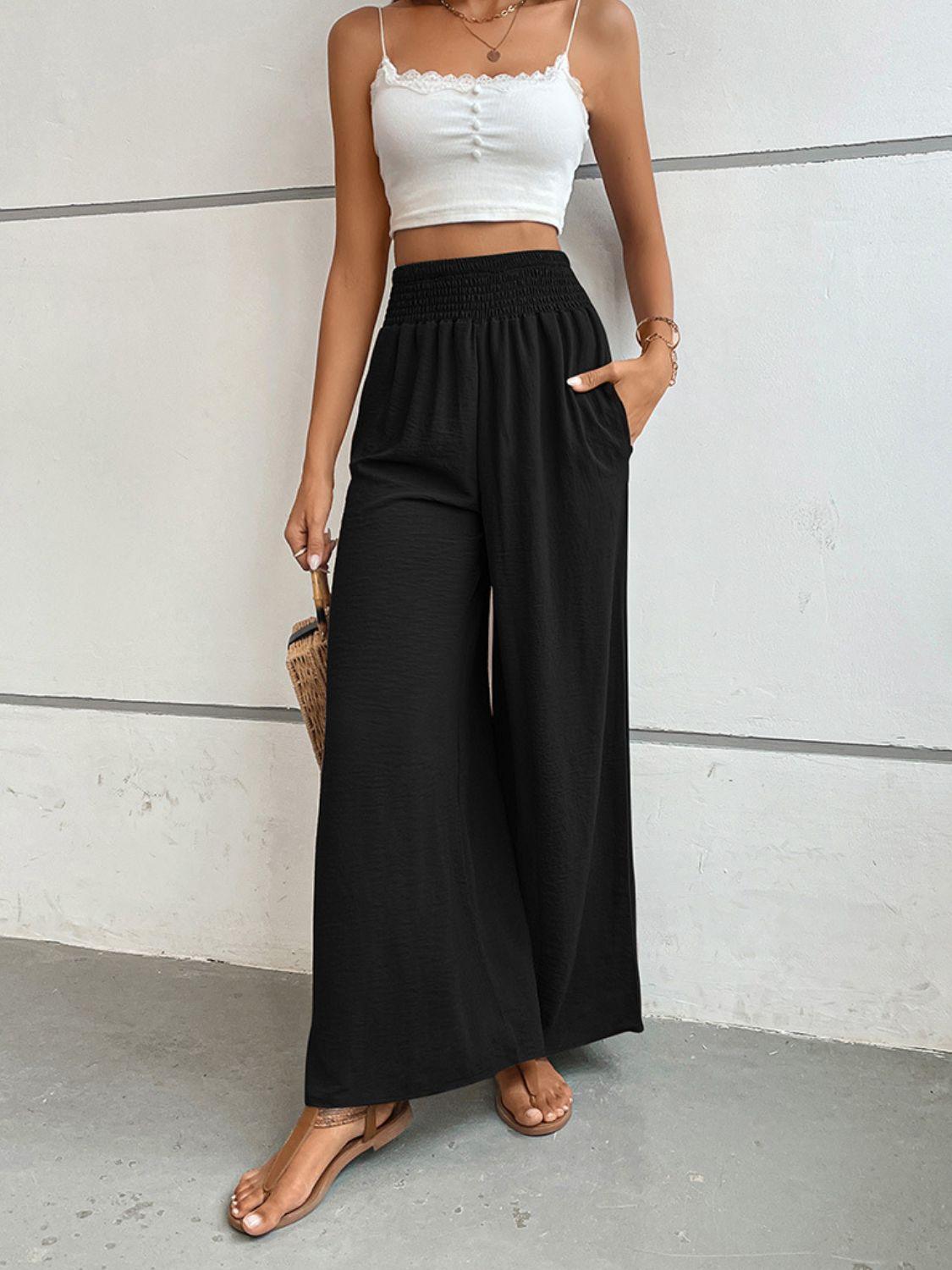 Vacation Deluxe High Waisted Palazzo Pants - MXSTUDIO.COM