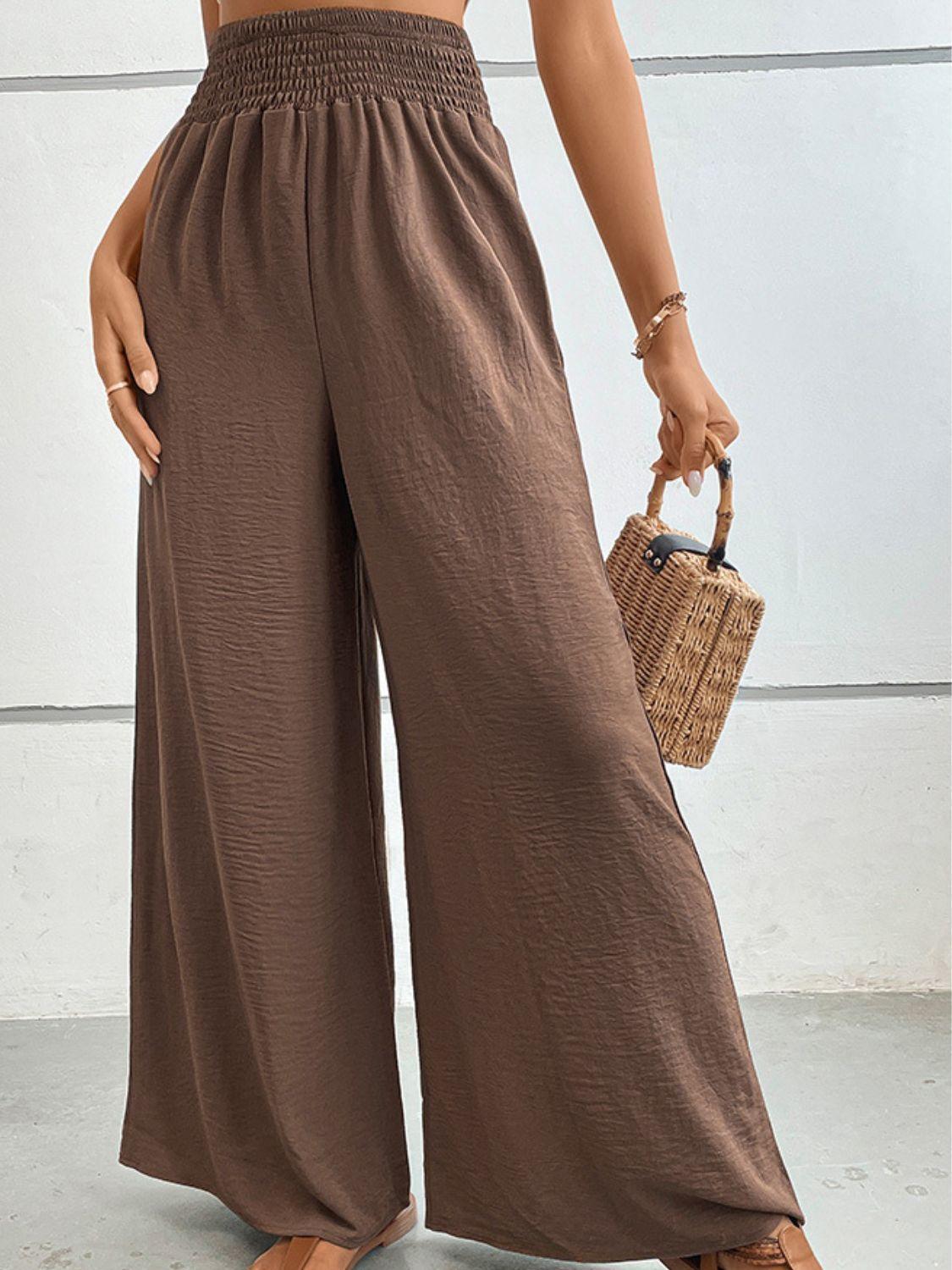 Vacation Deluxe High Waisted Palazzo Pants - MXSTUDIO.COM