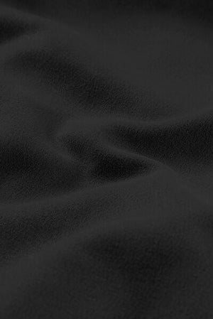 a close up of a black fabric