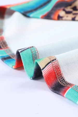 Vibrant Pocket Patch Rainbow Striped Tank Top - MXSTUDIO.COM