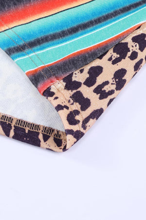 Vibrant Pocket Patch Rainbow Striped Tank Top - MXSTUDIO.COM