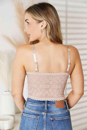 Visually Stunning Mocha Plus Size Lace Bralette - MXSTUDIO.COM