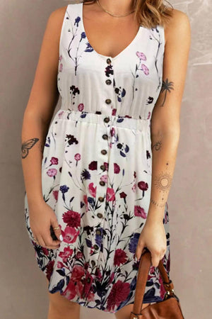 Vividly Fresh Scoop Neck Sleeveless Mini Dress - MXSTUDIO.COM