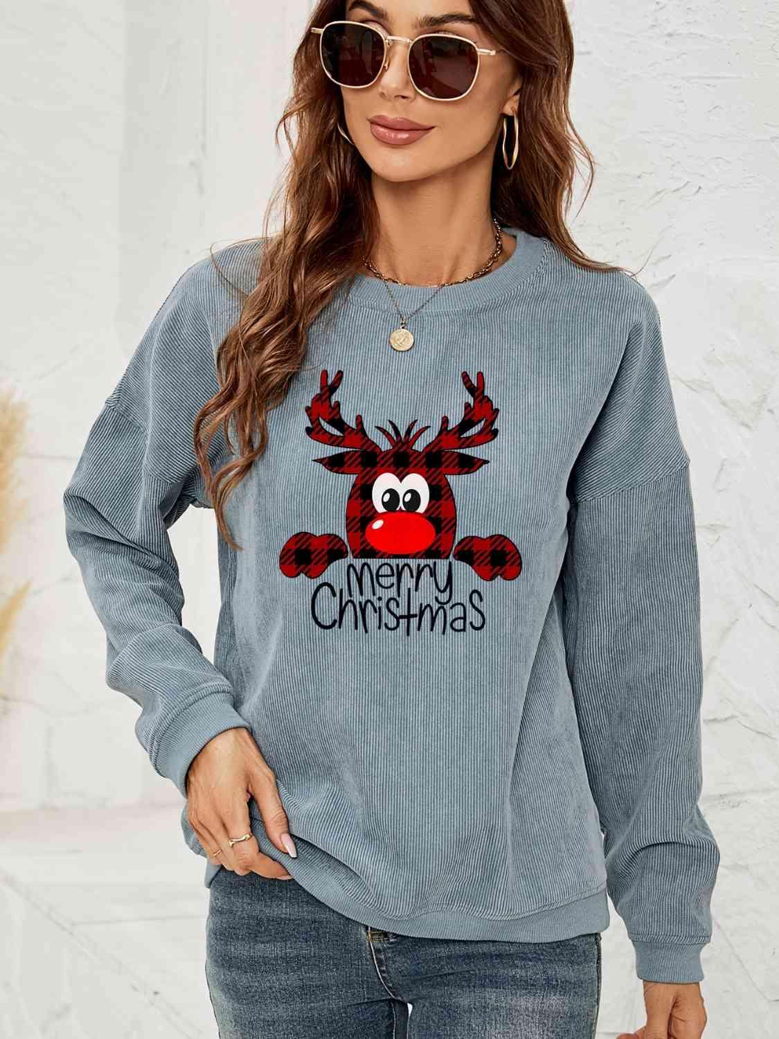 Warm Embraced Merry Christmas Sweatshirt-MXSTUDIO.COM