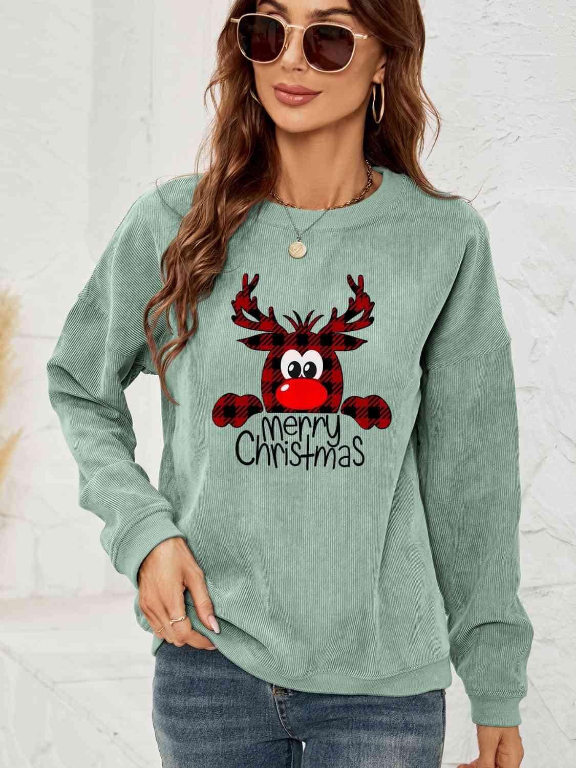 Warm Embraced Merry Christmas Sweatshirt-MXSTUDIO.COM
