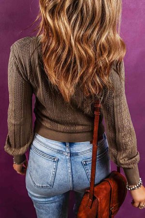 Warm Go-To Button Up V Neck Cardigan-MXSTUDIO.COM