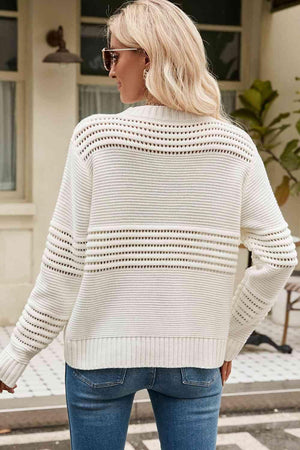 Warm In Style Mock Neck Pullover Sweater - MXSTUDIO.COM