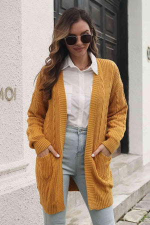 Warm Reinforcement Long Knitted Cardigan - MXSTUDIO.COM