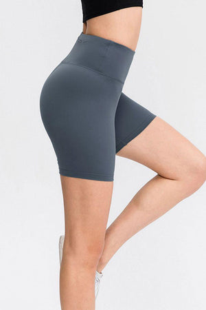 Warm-Up In Style Slim Fit High Waisted Sports Shorts - MXSTUDIO.COM