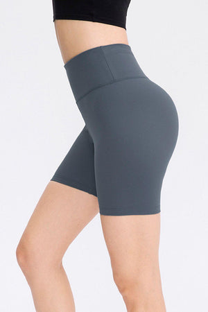 Warm-Up In Style Slim Fit High Waisted Sports Shorts - MXSTUDIO.COM