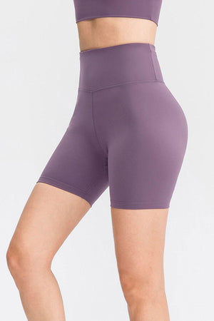 Warm-Up In Style Slim Fit High Waisted Sports Shorts - MXSTUDIO.COM