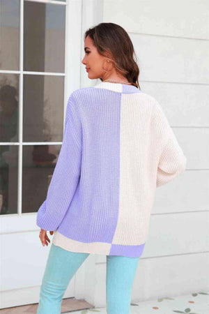 Wear All Year Round Knit Balloon Sleeve Cardigan - MXSTUDIO.COM