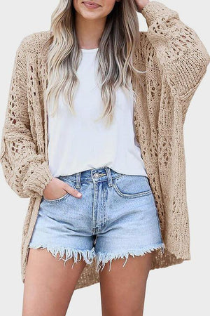 Wear All Year Round Open Knit Cardigan-MXSTUDIO.COM