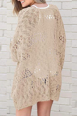 Wear All Year Round Open Knit Cardigan-MXSTUDIO.COM