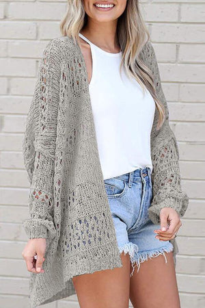 Wear All Year Round Open Knit Cardigan-MXSTUDIO.COM