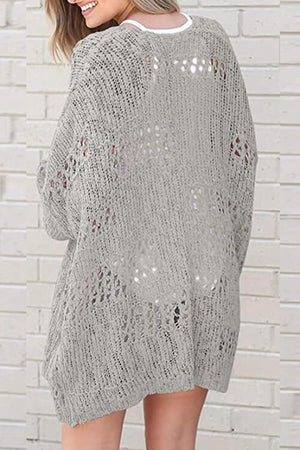 Wear All Year Round Open Knit Cardigan-MXSTUDIO.COM