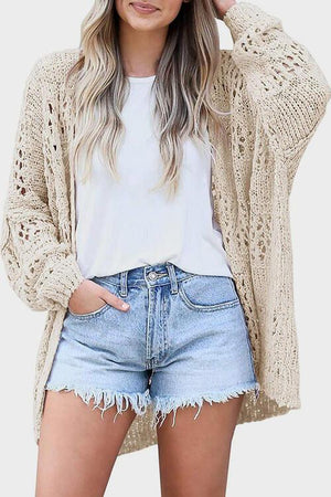 Wear All Year Round Open Knit Cardigan-MXSTUDIO.COM