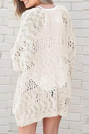 Wear All Year Round Open Knit Cardigan-MXSTUDIO.COM