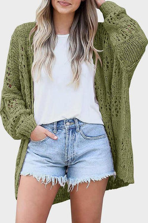 Wear All Year Round Open Knit Cardigan-MXSTUDIO.COM