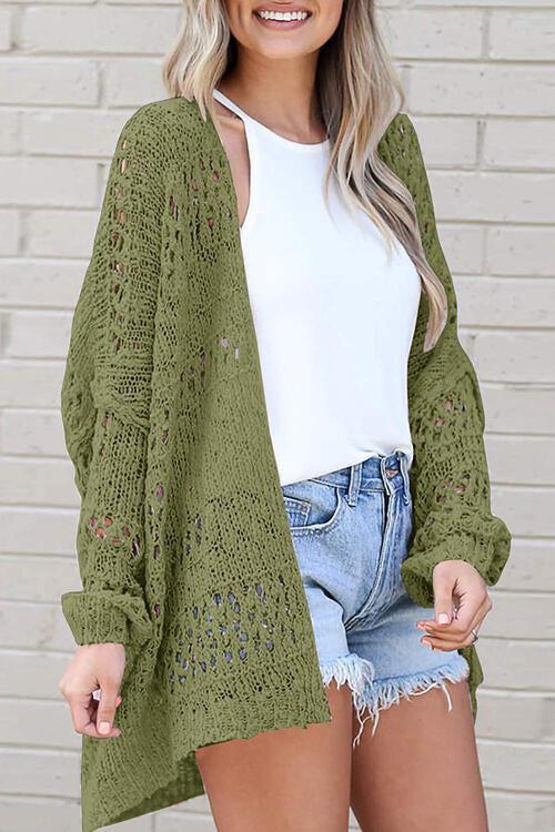 Wear All Year Round Open Knit Cardigan-MXSTUDIO.COM