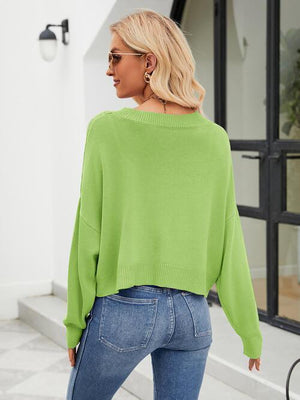 Wear Any Season Drop Shoulder Open Knit Cardigan-MXSTUDIO.COM