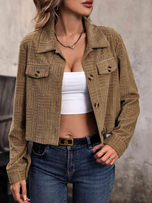 Wear Everywhere Collared Button Front Jacket-MXSTUDIO.COM