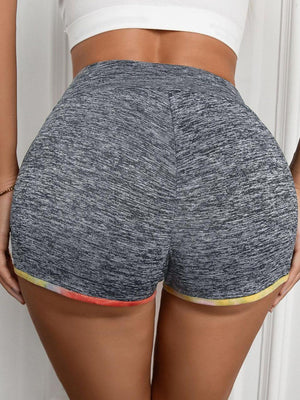 Well-Defined Curve High Waisted Spandex Shorts - MXSTUDIO.COM