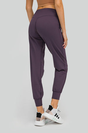 Wide Waistband Slant Pocket Pants - MXSTUDIO.COM