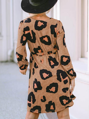 Wild Babe Button Down Leopard Print Dress - MXSTUDIO.COM