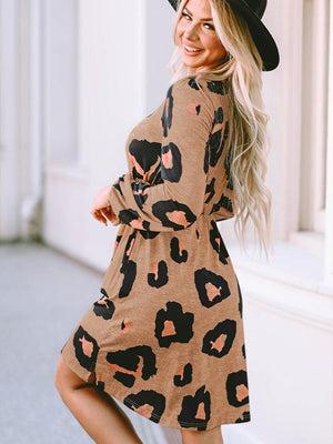 Wild Babe Button Down Leopard Print Dress - MXSTUDIO.COM