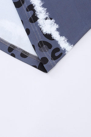 Wild Comfort V-Neck Leopard Print Mini Dress - MXSTUDIO.COM