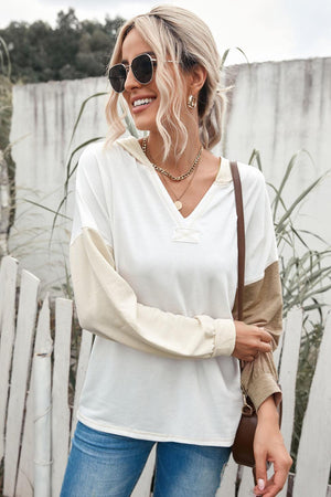 Winner's Mindset Color Block White Hoodie - MXSTUDIO.COM