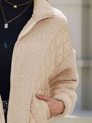 Winter Chic Zip Up Fuzzy Jacket - MXSTUDIO.COM