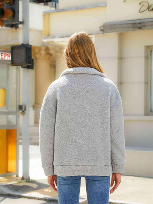 Winter Chic Zip Up Fuzzy Jacket - MXSTUDIO.COM