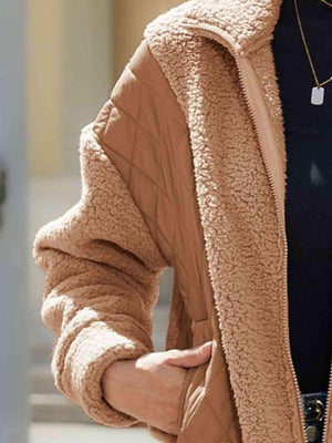 Winter Chic Zip Up Fuzzy Jacket - MXSTUDIO.COM