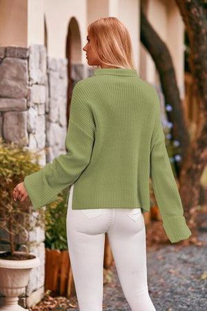 Winter Grace Drop Shoulder Cowl Neck Sweater - MXSTUDIO.COM