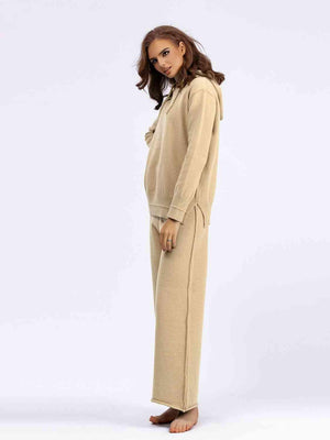 Winter Lounge Knit Hooded Sweater and Pants Set-MXSTUDIO.COM
