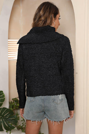 Winter Update Mock Neck Pullover Sweater - MXSTUDIO.COM