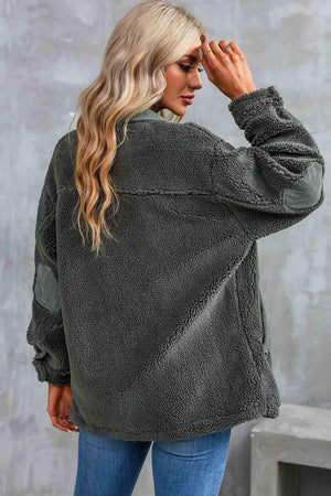 Winter Warmth Button Down Teddy Jacket - MXSTUDIO.COM