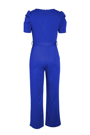Woman Of The Hour Straight Leg Puff Sleeve Jumpsuit - MXSTUDIO.COM - Stylish Womens Clothing