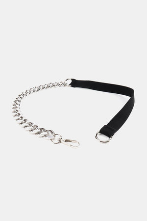 Women's Half Alloy Chain Waist Elastic Belt - MXSTUDIO.COM