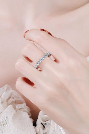 Wonderful 2.2 Carat Sterling Silver Moissanite Ring - MXSTUDIO.COM
